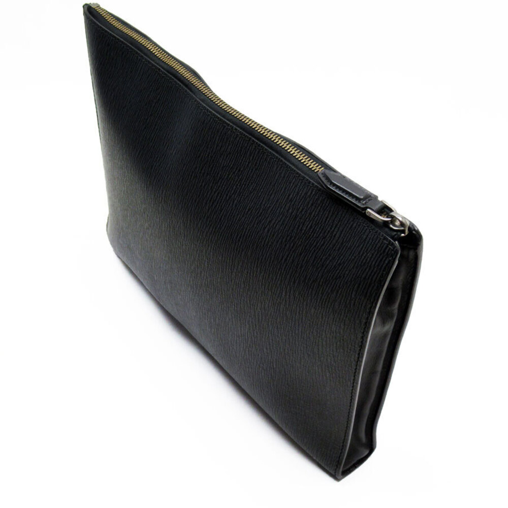 Salvatore Ferragamo Clutch Bag Leather Black
